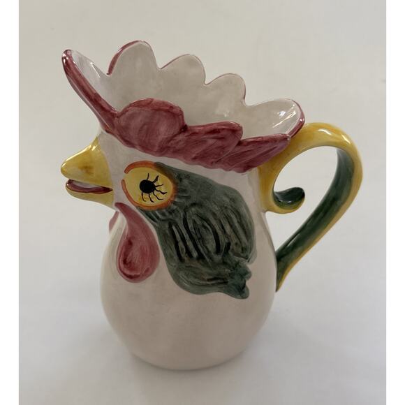Vintage‎ JF Vestal Rooster Pitcher Made in Portugal Farmhouse Country Decor - Picture 3 of 11